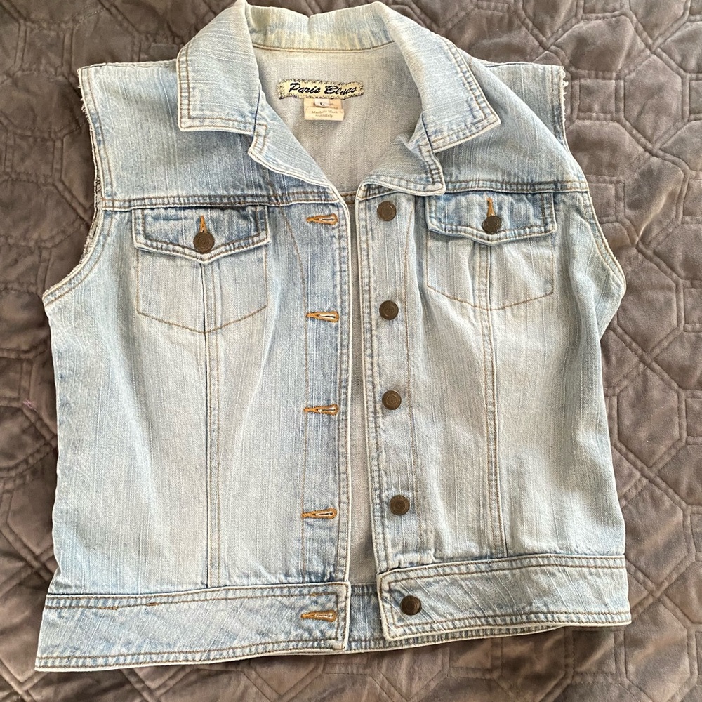 Jean jacket vest